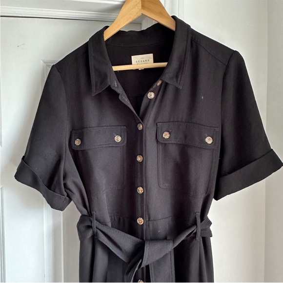 Sezane Jeannette Jeanette Button Down Belted Shirt Dress Size 8 Medium - Picture 10 of 12